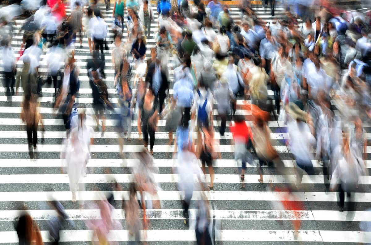 Pedestrians on Crosswalk