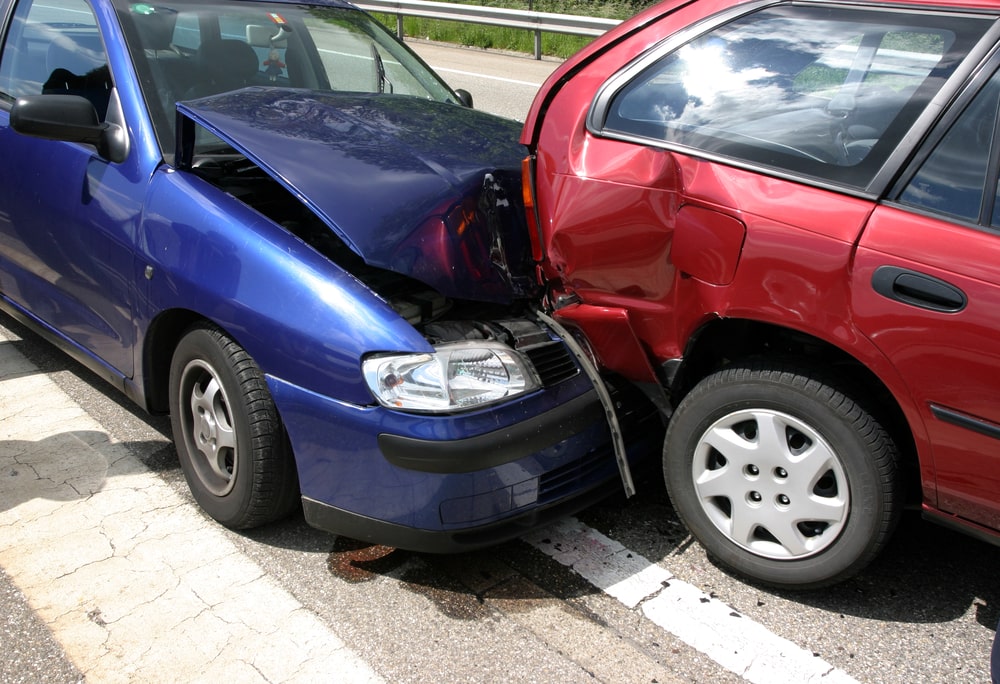 Rear End Accident Between Two Cars